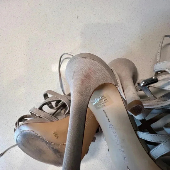 Gianni Bini Tan Strap Heel Sandals Size 10 - Picture 8 of 8